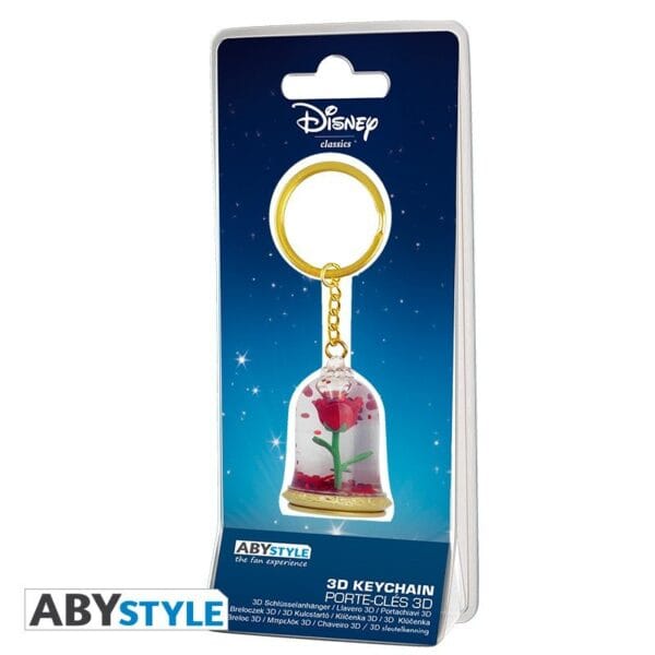 DISNEY - Keychain 3D Premium - Beauty and the Beast - Rose - Afbeelding 4