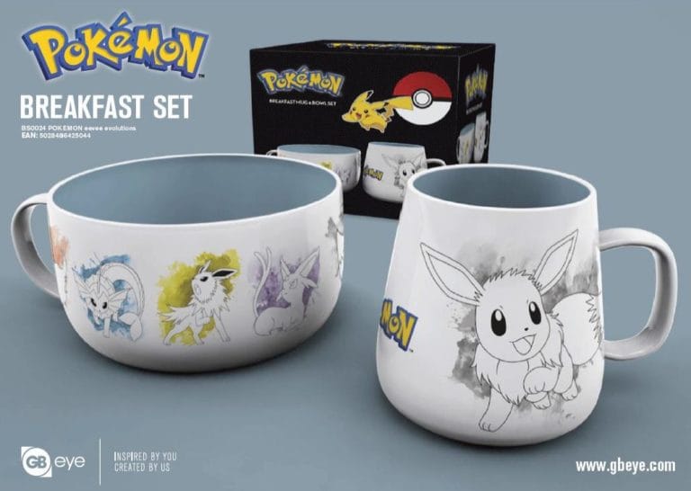 POKEMON - Breakfast Set - Bowl & mug - Eevee