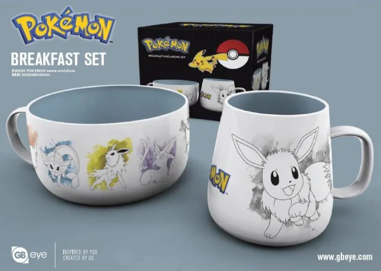 POKEMON - Breakfast Set - Bowl & mug - Eevee