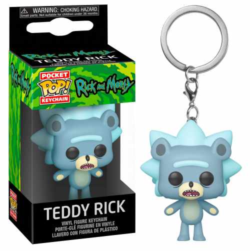 RICK & MORTY - Pocket Pop Keychains - Teddy Rick - 4cm