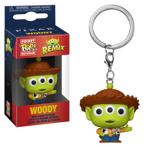 TOY STORY - Pocket Pop Keychain - Alien Remix Woody