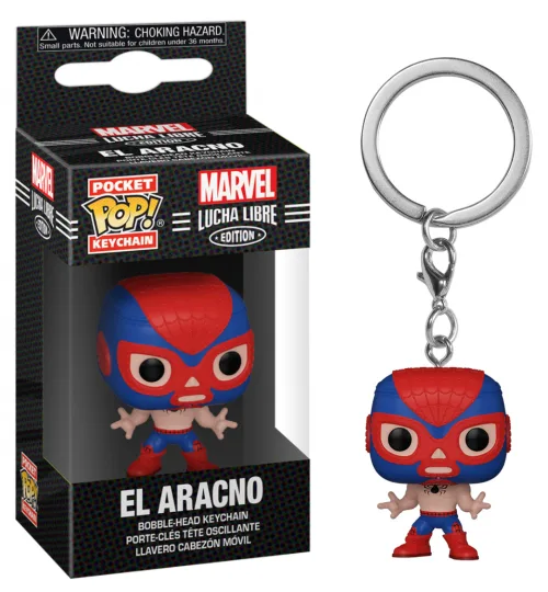 MARVEL - Pocket Pop Keychains - Lucha Libre Spider-Man - 4cm
