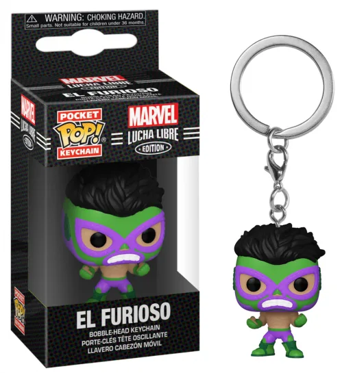 MARVEL - Pocket Pop Keychains - Lucha Libre Hulk - 4cm