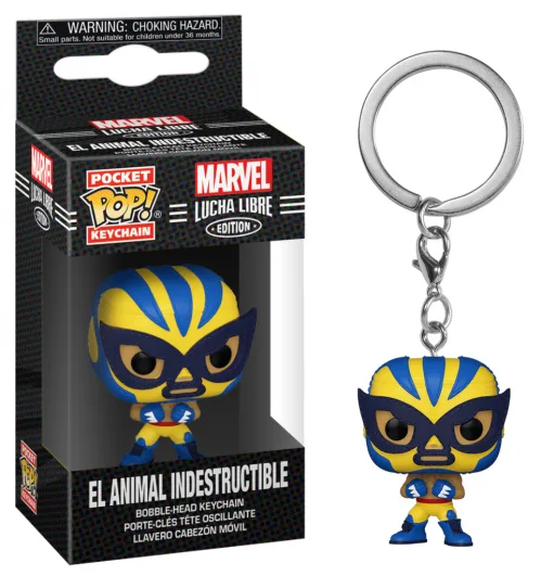 MARVEL - Pocket Pop Keychains - Lucha Libre Wolverine - 4cm