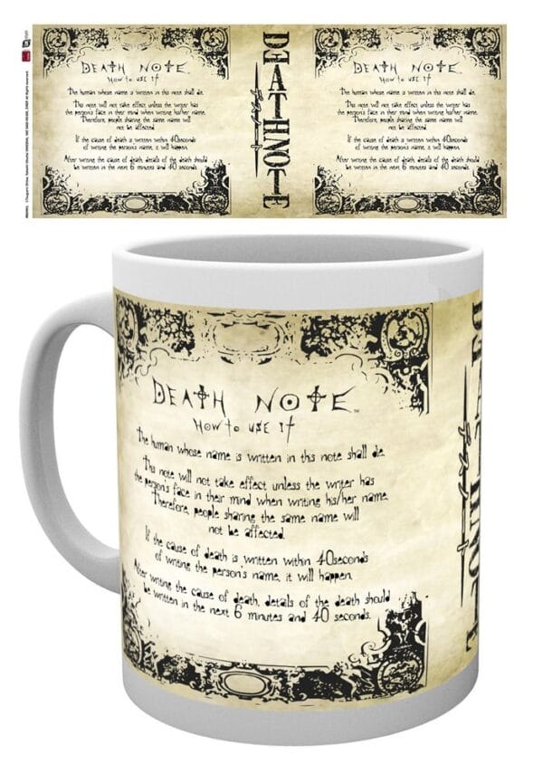 DEATH NOTE - Rules - Mug 315ml