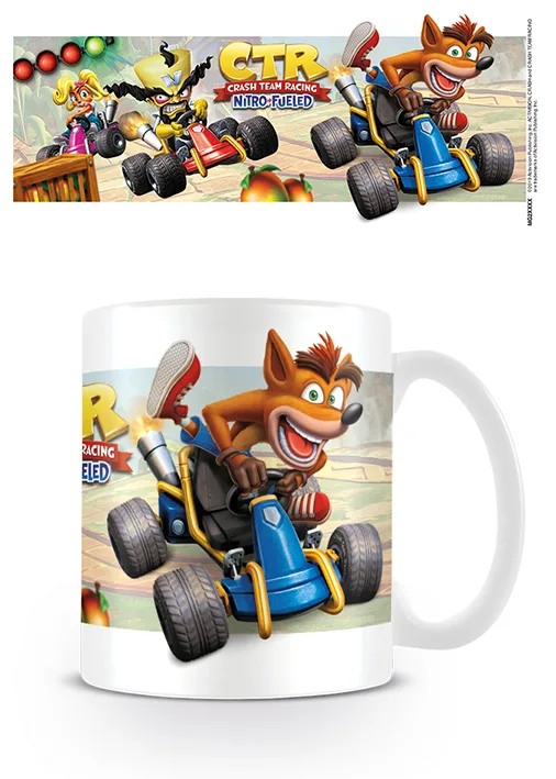 CRASH BANDICOOT - Mug - 315 ml - CTR Fight for First Place