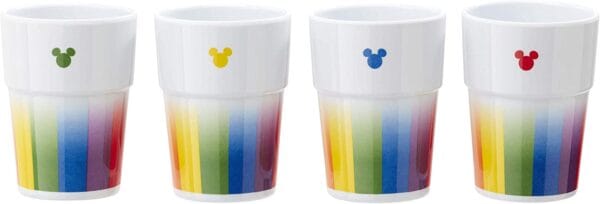 DISNEY - Melamine Tumbler Set - Mickey Rainbow - 8cm - Afbeelding 2