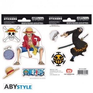 ONE PIECE - Stickers - 16x11cm / 2 Sheets - Luffy & Law
