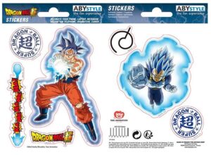 DRAGON BALL SUPER - Goku & Vegeta - Stickers 16x11cm / 2 Sheets