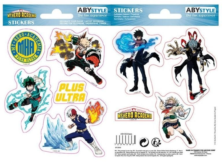 MY HERO ACADEMIA - Heros Villains - Stickers 16x11cm / 2 Sheets