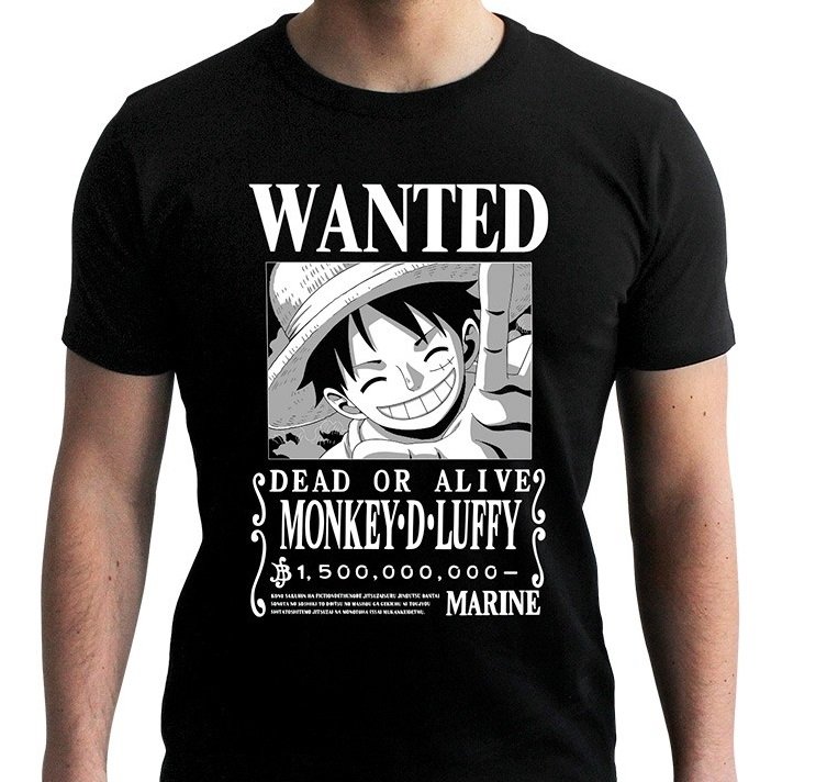 ONE PIECE - Wanted Luffy - Men's T-Shirt - (M)