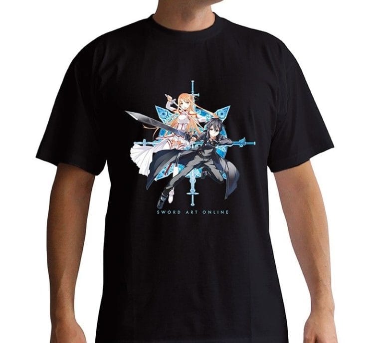 SWORD ART ONLINE - Kirito & Asune - Men's T-Shirt - (L)