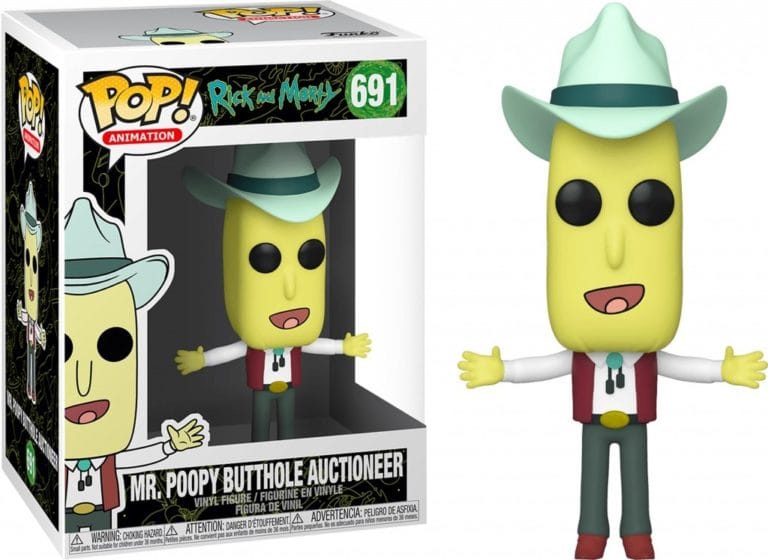 Funko Pop! Animation: Rick & Morty - Mr Poopy Butthole Auctioneer (691)