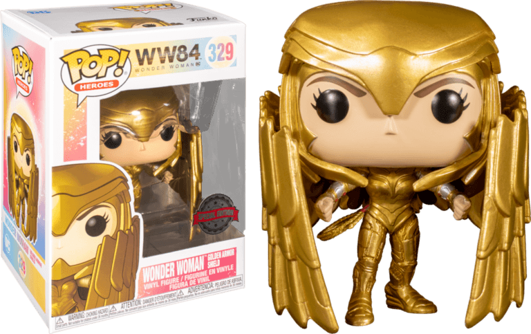 Funko Pop! Heroes: Wonder Woman WW84 Golden Armor Shield - Special Edition (329)