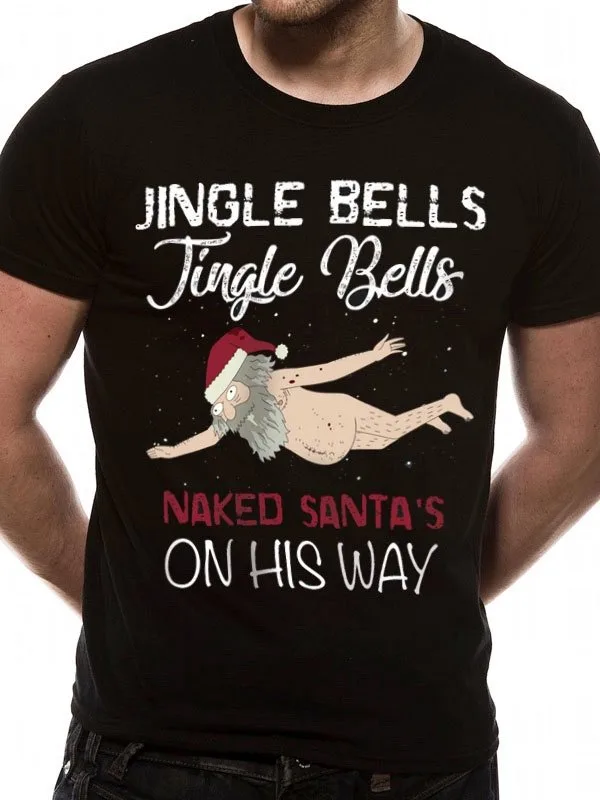 RICK & MORTY - T-Shirt IN A TUBE- Christmas Jingle Bells