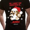 GREMLINS - T-Shirt IN A TUBE- All I Want For Christmas is Gizmo