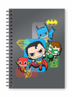 DC COMICS - Justice League Chibi - A5 Spiral Notebook