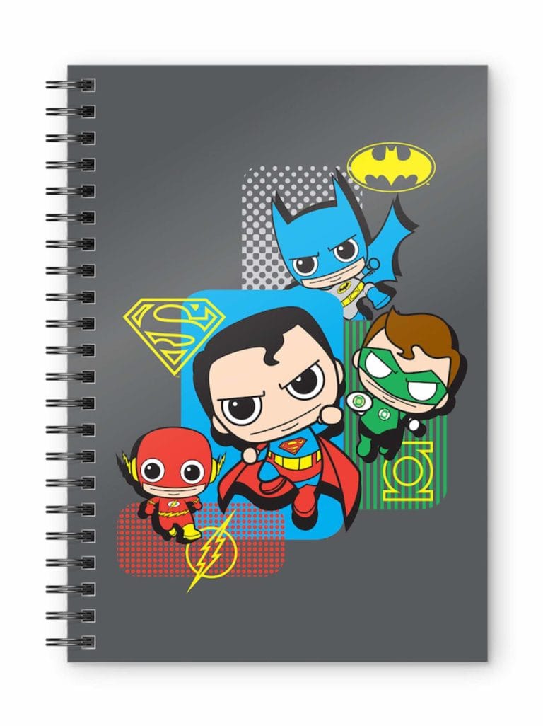 DC COMICS - Justice League Chibi - A5 Spiral Notebook