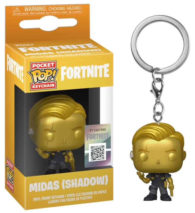 FORTNITE - Pocket Pop Keychain - Midas (metallic)