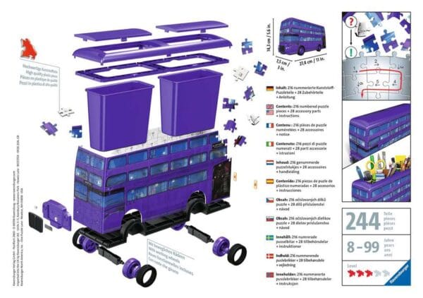 HARRY POTTER - Puzzle 3D - Knight Bus - Afbeelding 2