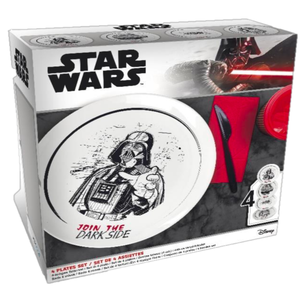 STAR WARS - Join The Dark Side - Set van 4 borden 21cm - Afbeelding 2