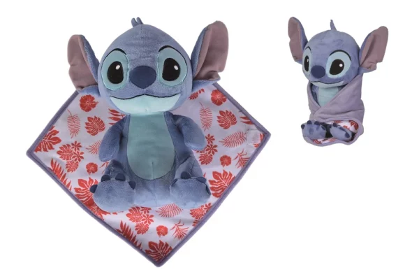 DISNEY - Stitch - Pluche met dekentje - 25cm
