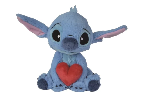 LILO & STITCH - Pluche Stitch met hartje - 25cm