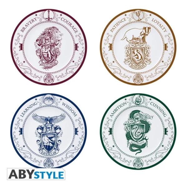 HARRY POTTER - Set van 4 borden 21cm