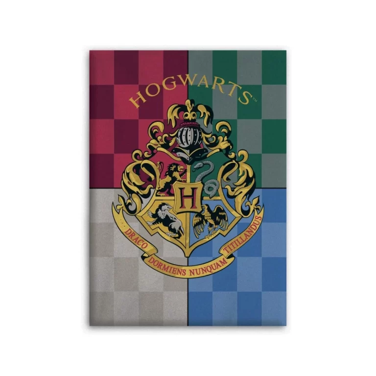 HARRY POTTER - Hogwarts - Polar Plaid 100% Microfiber - 100x140cm