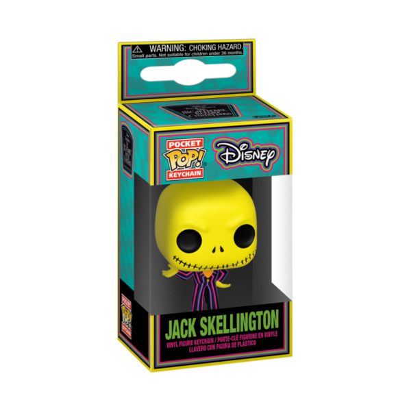 NIGHTMARE BEFORE XMAS - Pocket Pop Keychains - Blacklight Jack Skellington