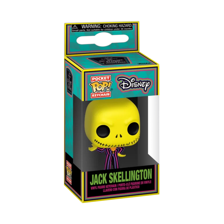NIGHTMARE BEFORE XMAS - Pocket Pop Keychains - Blacklight Jack Skellington