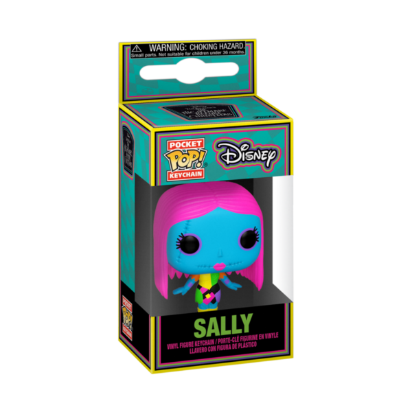 NIGHTMARE BEFORE XMAS - Pocket Pop Keychains - Blacklight Sally