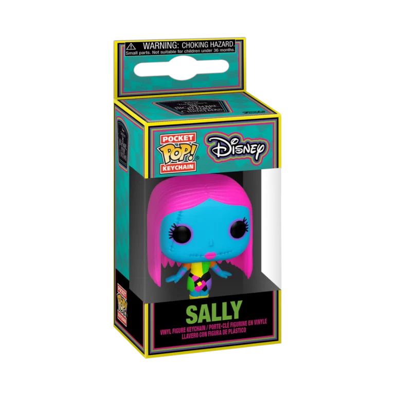 NIGHTMARE BEFORE XMAS - Pocket Pop Keychains - Blacklight Sally
