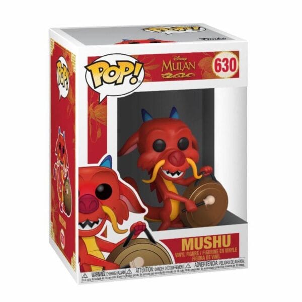 Funko Pop! Mulan: Mushu met gong (630) - Afbeelding 2