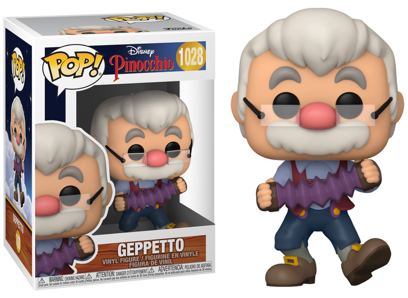 Funko Pop! Pinocchio: Geppetto met accordion (1028)