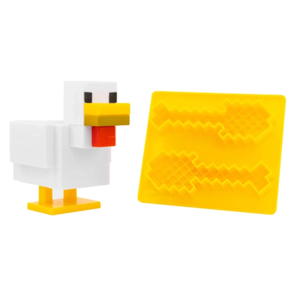 MINECRAFT - Chicken - Eierdopje en Toastsnijder - Afbeelding 2