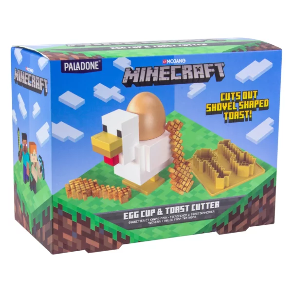 MINECRAFT - Chicken - Eierdopje en Toastsnijder - Afbeelding 3