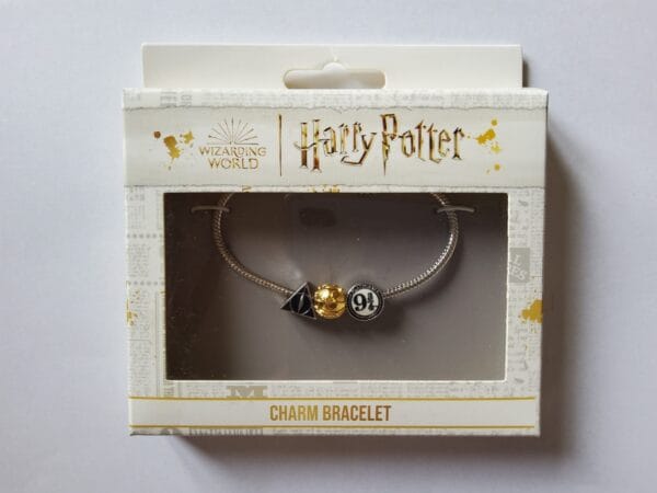 HARRY POTTER - Verzilverde armband met 3 Charms