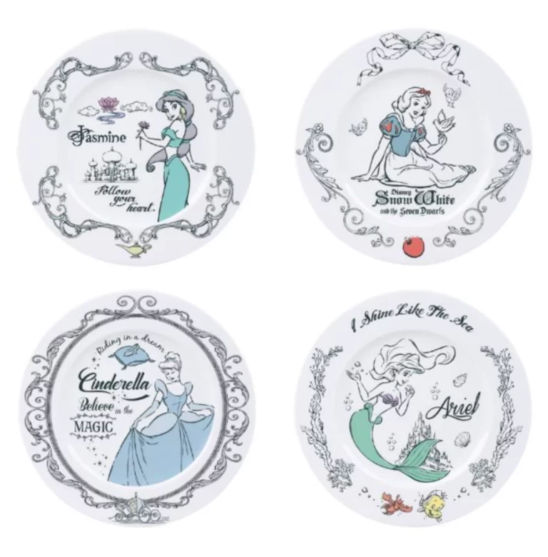 DISNEY - Prinsessen - Set van 4 borden 21cm