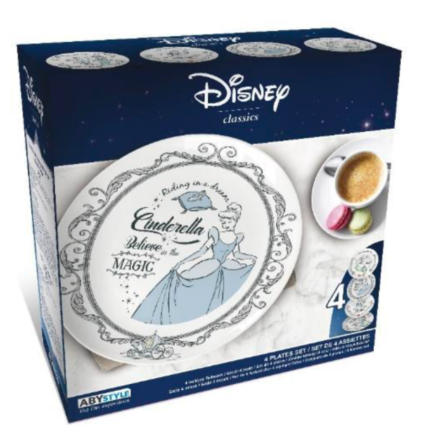DISNEY - Prinsessen - Set van 4 borden 21cm - Afbeelding 2