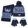 LILO & STITCH - Set Pompon Beanie + Handschoenen + Sjaal - kids