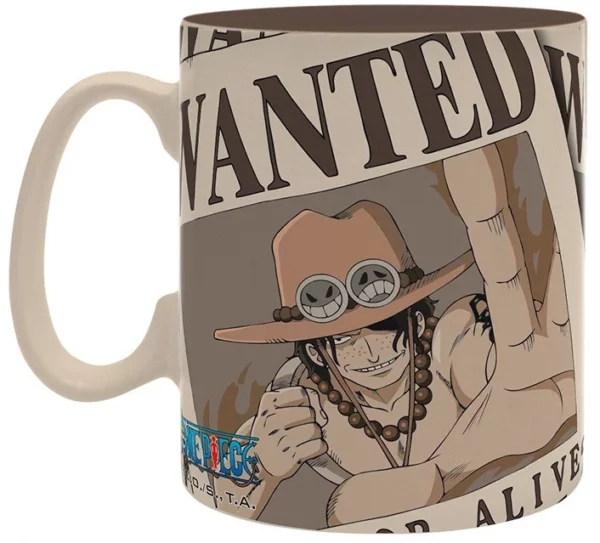 ONE PIECE - Wanted Ace - Mug 460ml - Afbeelding 2