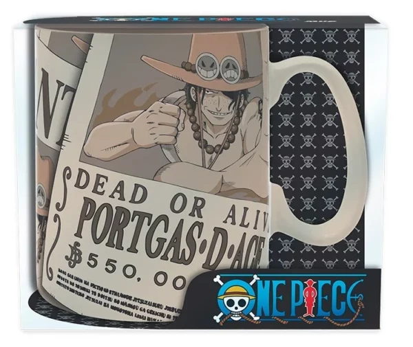 ONE PIECE - Wanted Ace - Mug 460ml - Afbeelding 4