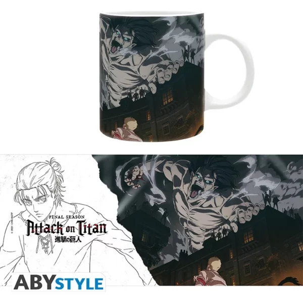 ATTACK ON TITAN - Mug 320ml - S4 Key Art - Afbeelding 5