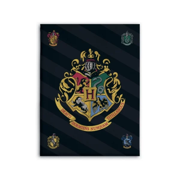HARRY POTTER - Crest - Polar Plaid 100% Microfiber - 100x140cm