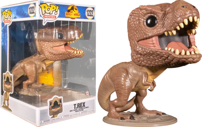 Funko Pop! Movies: JURASSIC WORLD DOMINION - T-Rex (1222) Jumbo Pop 10" - Special Edition