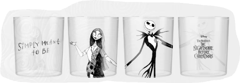 NIGHTMARE BEFORE XMAS - Set van 2 glazen
