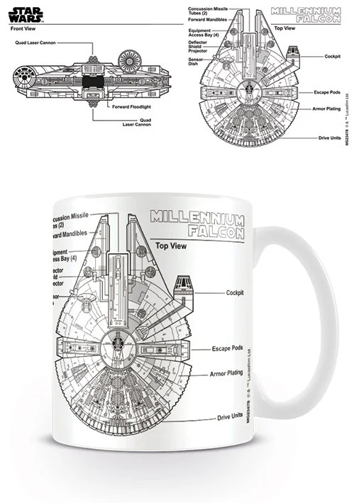 STAR WARS - Millennium Falcon Sketch - Mug 300ml