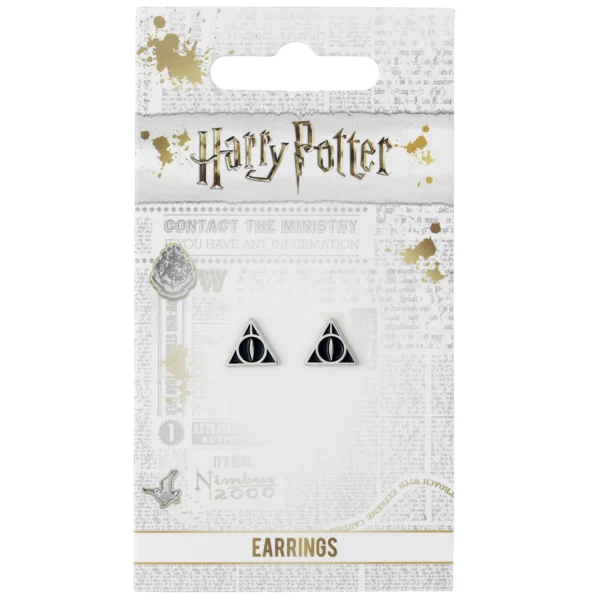 HARRY POTTER - Stud Oorbellen - Deathly Hallows - Black - Afbeelding 2