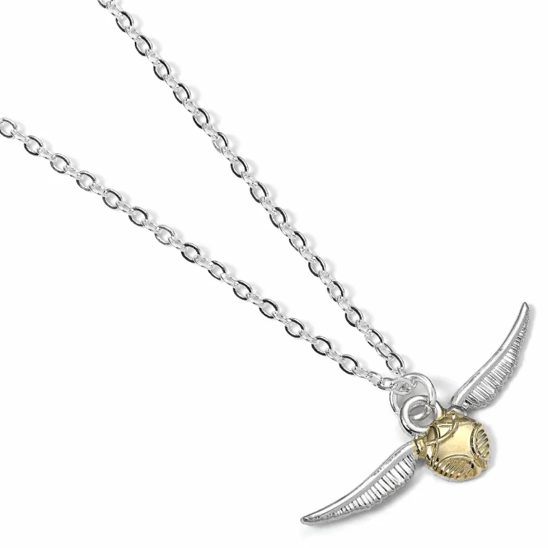 HARRY POTTER - Verzilverde Halsketting - Golden Snitch